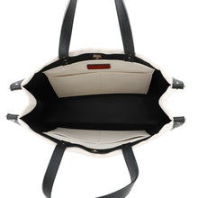 将图像加载到图库查看器中，Valentino Garavani VLTN tote Ivory/BlackTW2B0D21FWB Canvas Leather
