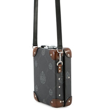 将图像加载到图库查看器中，Berluti Globe-Trotter Collaboration Messenger Bag Dark Gray/Brown PVC Leather Size Mini
