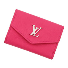 将图像加载到图库查看器中，LOUIS VUITTON Portefeuille Lockmini Hot pinkM67858 Calf Leather
