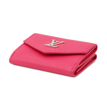 将图像加载到图库查看器中，LOUIS VUITTON Portefeuille Lockmini Hot pinkM67858 Calf Leather
