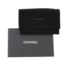 将图像加载到图库查看器中，CHANEL Boy Chanel Compact Wallet BlueA80602 Leather
