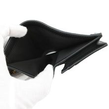 将图像加载到图库查看器中，GUCCI Double G Cherie Line Compact Wallet Black523155 Suede/Canvas/Patent Leather
