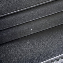 将图像加载到图库查看器中，GUCCI Double G Cherie Line Compact Wallet Black523155 Suede/Canvas/Patent Leather

