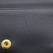将图像加载到图库查看器中，GUCCI Double G Cherie Line Compact Wallet Black523155 Suede/Canvas/Patent Leather

