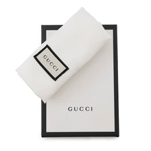将图像加载到图库查看器中，GUCCI Double G Cherie Line Compact Wallet Black523155 Suede/Canvas/Patent Leather
