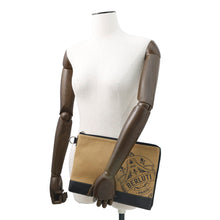 Load image into Gallery viewer, Berluti Nino Clutch Bag Brown/Black Canvas Leather Size GM
