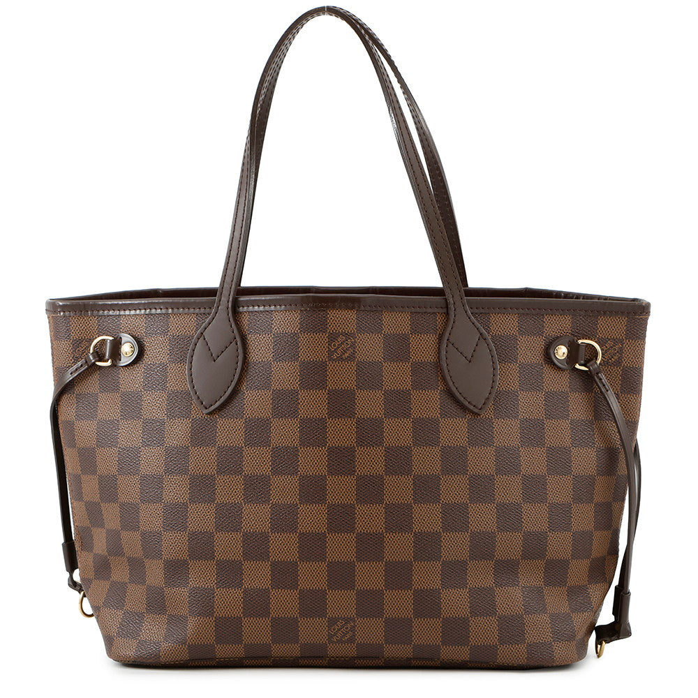 LOUIS VUITTON Neverfull RedN51109 Damier Ebene Canvas Size PM