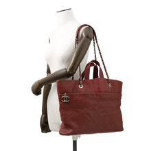 将图像加载到图库查看器中，CHANEL Matelasse 2WAY ChainTote Bag RedA90485 Caviar Leather
