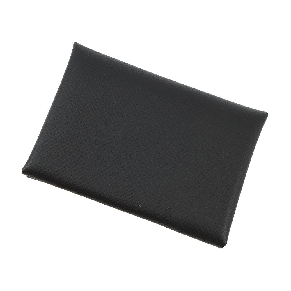 HERMES Calvi Duo Black Epsom