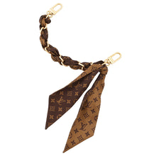 将图像加载到图库查看器中，LOUIS VUITTON Bag Charm Chain Fleur BrownM01354 Metal Silk100%
