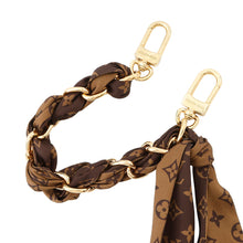 将图像加载到图库查看器中，LOUIS VUITTON Bag Charm Chain Fleur BrownM01354 Metal Silk100%
