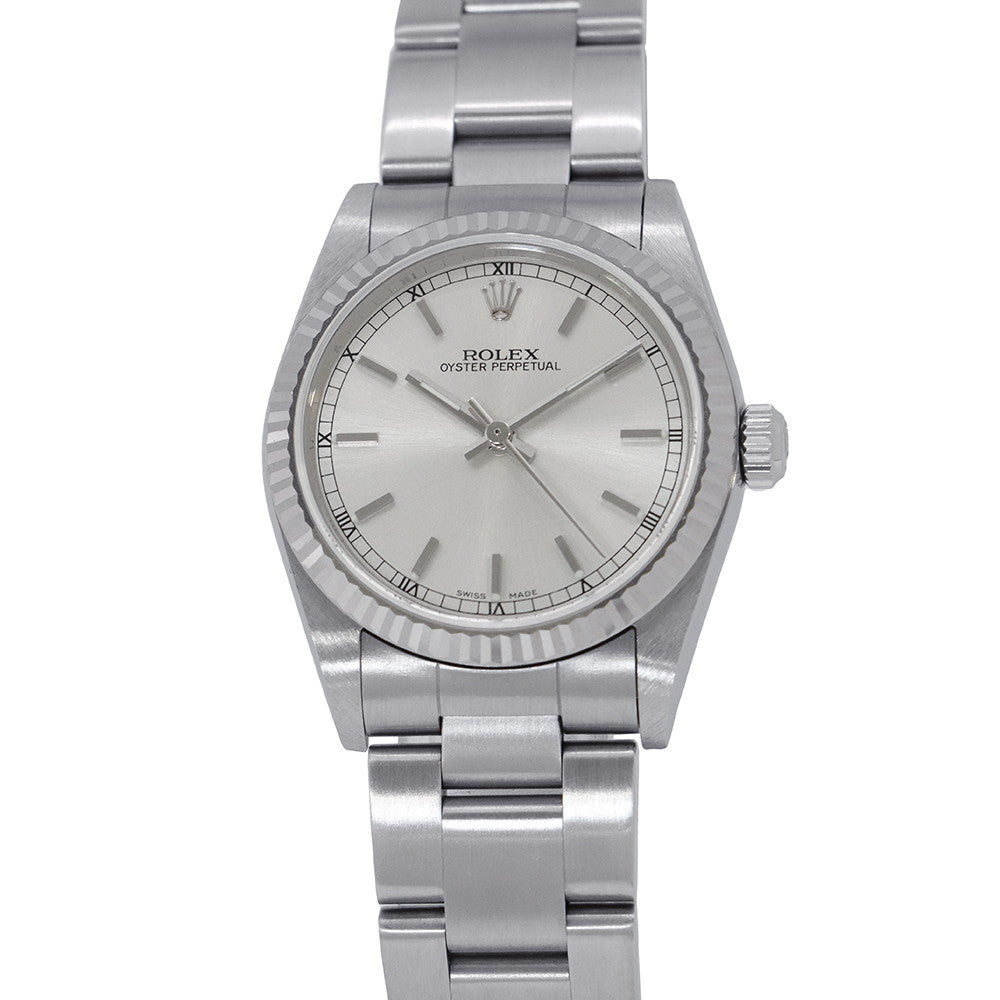 ROLEX Oyster Perpetual W31mm Stainless Steel Silver Dial77014
