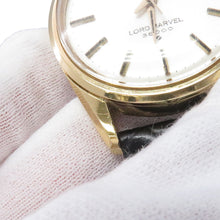 将图像加载到图库查看器中，SEIKO Lord Marvel 3600 W34mm Gold Plated Leather Silver Dial5740-8000
