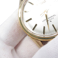 将图像加载到图库查看器中，SEIKO Lord Marvel 3600 W34mm Gold Plated Leather Silver Dial5740-8000
