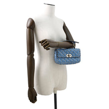 Load image into Gallery viewer, Valentino Garavani Rock Studded Spike Bag BlueRW2B0123VNE Patent Leather Size Small
