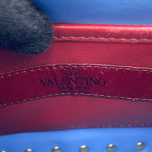 将图像加载到图库查看器中，Valentino Garavani Rock Studded Spike Bag BlueRW2B0123VNE Patent Leather Size Small
