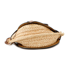 将图像加载到图库查看器中，LOEWE Gate Shoulder Bag Tan/Natural329.13.T20 Raffia Leather Size Small
