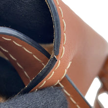 将图像加载到图库查看器中，LOEWE Gate Shoulder Bag Tan/Natural329.13.T20 Raffia Leather Size Small
