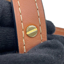 将图像加载到图库查看器中，LOEWE Gate Shoulder Bag Tan/Natural329.13.T20 Raffia Leather Size Small
