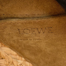 将图像加载到图库查看器中，LOEWE Gate Shoulder Bag Tan/Natural329.13.T20 Raffia Leather Size Small
