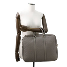 Load image into Gallery viewer, GUCCI Diamante Briefcase Gray208463 PVC Leather
