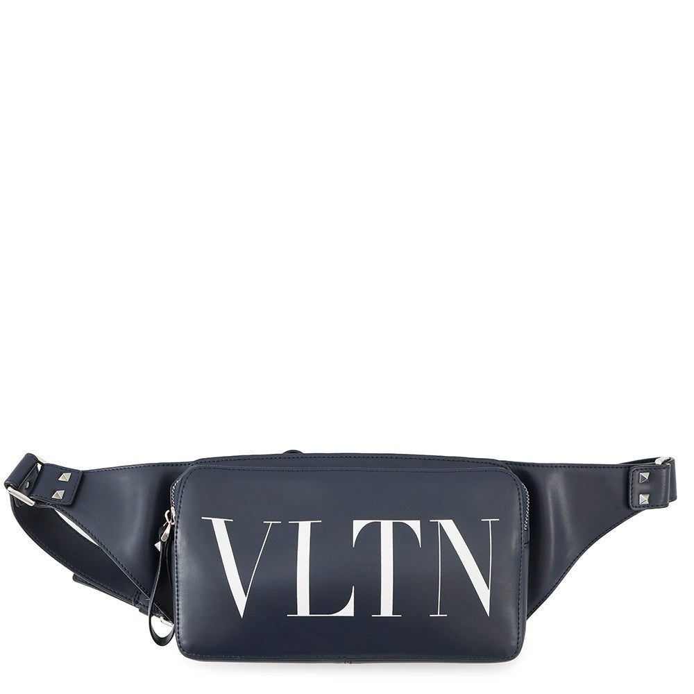 Valentino Garavani VLTN Crossbody Bag Navy Leather