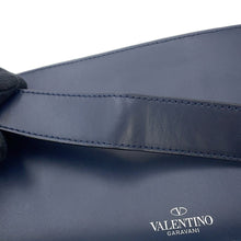 将图像加载到图库查看器中，Valentino Garavani VLTN Crossbody Bag Navy Leather
