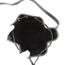 Load image into Gallery viewer, SAINT LAURENT PARIS Emmanuel Drawstring Bag Shoulder Bag Black340240 Croco embossed leather
