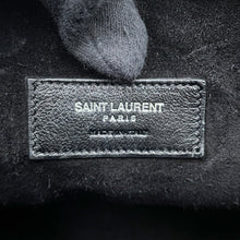 Load image into Gallery viewer, SAINT LAURENT PARIS Emmanuel Drawstring Bag Shoulder Bag Black340240 Croco embossed leather

