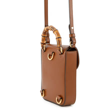 将图像加载到图库查看器中，GUCCI 3WAYShoulder Bag Brown702106 Leather Bamboo
