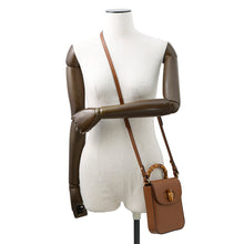 将图像加载到图库查看器中，GUCCI 3WAYShoulder Bag Brown702106 Leather Bamboo
