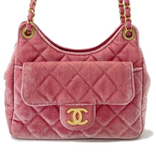 Load image into Gallery viewer, CHANEL Matelasse Small Hobo Shoulder Bag PinkAS4323 Velour
