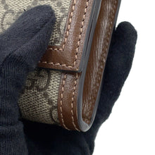 Load image into Gallery viewer, GUCCI GG Supreme Jackie 1961 Chain Wallet Beige/Brown652681 PVC/Leather
