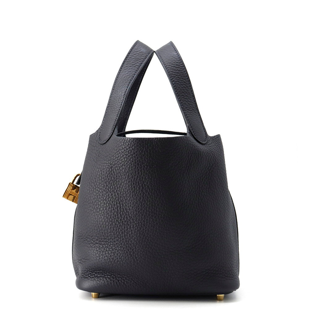 HERMES Picotin Padlock Caban Taurillon Clemence Size PM