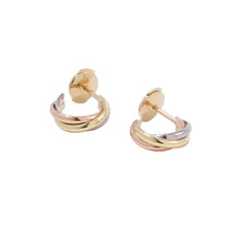 将图像加载到图库查看器中，CARTIER Trinity Earrings Size MiniB8017100/B8301540 K18YG K18WG K18PG
