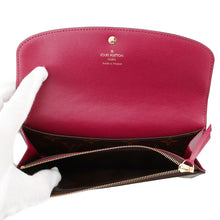将图像加载到图库查看器中，LOUIS VUITTON Portefeuille Emilie FuchsiaM60697 Monogram
