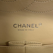 Load image into Gallery viewer, CHANEL Matelasse W Flap ChainShoulder Bag BeigeA58600 Caviar Leather Size 30

