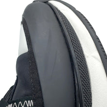 Load image into Gallery viewer, CHANEL CC Logo Sneakers Black/WhiteG46010 Fabric Leather Suede Size 43
