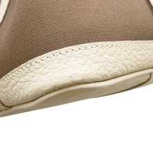 将图像加载到图库查看器中，HERMES Garden Party Etoupe/Craie Toile Officier Negonda Leather Size TPM
