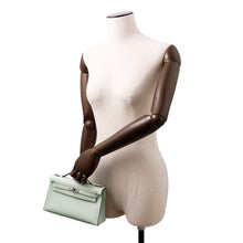 Load image into Gallery viewer, HERMES Pochette Kelly Peppermint Swift Leather
