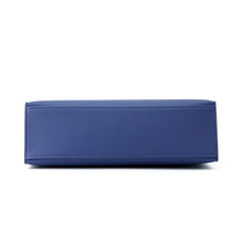 将图像加载到图库查看器中，HERMES PochetteKelly Blue Tie Swift Leather
