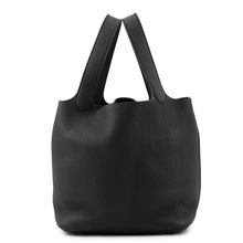 将图像加载到图库查看器中，HERMES Picotin Lock Black Taurillon Clemence Size MM
