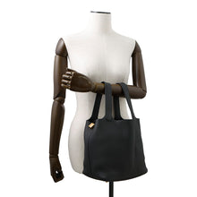将图像加载到图库查看器中，HERMES Picotin Lock Black Taurillon Clemence Size MM
