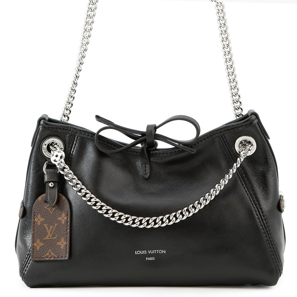 LOUIS VUITTON ★Carryall Vibe NoirM12888 Lamb Leather Size BB