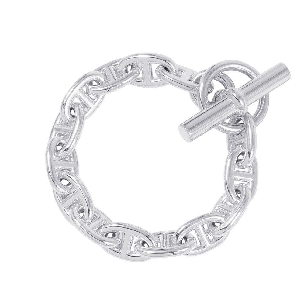 HERMES Chaine d'Ancre Bracelet 14 frames Size MM SV925