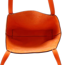 将图像加载到图库查看器中，HERMES Cabas Sellier Orange Poppy Taurillon Clemence Size 31
