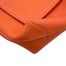 将图像加载到图库查看器中，HERMES Cabas Sellier Orange Poppy Taurillon Clemence Size 31
