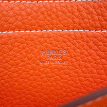 将图像加载到图库查看器中，HERMES Cabas Sellier Orange Poppy Taurillon Clemence Size 31

