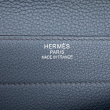 将图像加载到图库查看器中，HERMES Sac Depeche Blue orage Togo Leather Size 38
