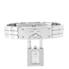 Load image into Gallery viewer, HERMES Kelly watch W16mm Stainless Steel Sparkling White Lacquer DialKE4.110
